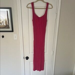 Free People Vibrant Pink Maxi Dress